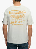 Superdry T-shirt Heritage Uomo M1012350 Winter White - Bianco