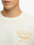 Superdry T-shirt Heritage Uomo M1012350 Winter White - Bianco