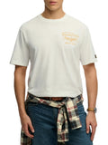 Superdry T-shirt Heritage Uomo M1012350 Winter White - Bianco