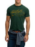 Superdry T-shirt Industry Worker Uomo M1012352 Enamel Green - Verde