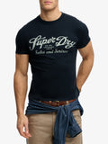 Superdry T-shirt Industry Worker Uomo M1012352 Eclipse Navy - Blu