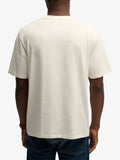 Superdry T-shirt Ath Ess Uomo M1012364 Desert Bone Off White - Bianco