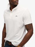Superdry Polo Classic Pique Uomo M1110452 Optic - Bianco