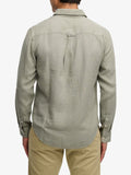 Superdry Camicia Casual Riviera Uomo M4011103 Bay Green - Verde