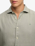 Superdry Camicia Casual Riviera Uomo M4011103 Bay Green - Verde