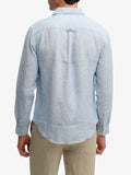 Superdry Camicia Casual Uomo M4011103 Blue Pick - Celeste