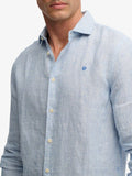 Superdry Camicia Casual Uomo M4011103 Blue Pick - Celeste