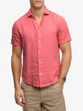 Superdry Camicia Casual Riviera Uomo M4011104 Coral - Rosa