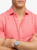 Superdry Camicia Casual Riviera Uomo M4011104 Coral - Rosa