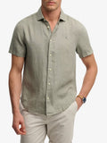 Superdry Camicia Casual Riviera Uomo M4011104 Bay Green - Verde