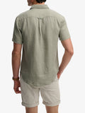 Superdry Camicia Casual Riviera Uomo M4011104 Bay Green - Verde