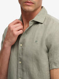 Superdry Camicia Casual Riviera Uomo M4011104 Bay Green - Verde