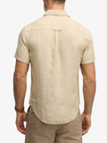 Superdry Camicia Casual Riviera Uomo M4011104 Tan Chambray - Beige