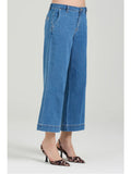 Take Two Jeans Wide Emma Cropped Donna DK02115 - Denim