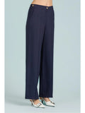 Take Two Pantalone Palazzo Donna DK03013 - Blu
