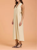 Take Two Vestito Longuette Donna DK03015 - Beige