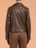 Take Two Giubbino di Pelle Donna DK03401 Moro - Marrone