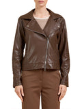 Take Two Giubbino di Pelle Donna DK03401 Moro - Marrone