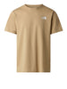 the north face t shirt evolution box uomo nf0a8b6k khaki stone beige 169555045