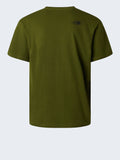 The North Face T-shirt Mountain Logo Uomo NF0A8GUU Woodland Green - Verde