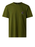 The North Face T-shirt Mountain Logo Uomo NF0A8GUU Woodland Green - Verde