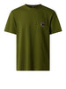 the north face t shirt mountain logo uomo nf0a8guu woodland green verde 162630899