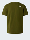 The North Face T-shirt Mountain Line Uomo NF0A8GUX Woodland Green - Verde