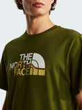 The North Face T-shirt Mountain Line Uomo NF0A8GUX Woodland Green - Verde