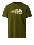 The North Face T-shirt Mountain Line Uomo NF0A8GUX Woodland Green - Verde