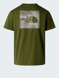 The North Face T-shirt Celebration Uomo NF0A8GV2 Woodland Green - Verde
