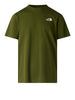 the north face t shirt celebration uomo nf0a8gv2 woodland green verde 162680127