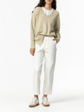 Tiffosi Pantalone Carrot Bianca Donna 10058728 Star White - Bianco