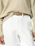 Tiffosi Pantalone Carrot Bianca Donna 10058728 Star White - Bianco