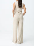 Tiffosi Pantalone Palazzo Anitta Donna 10064607 - Beige