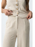 Tiffosi Pantalone Palazzo Anitta Donna 10064607 - Beige