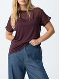 Tiffosi T-shirt Sky Donna 10064680 Fig Purple - Viola