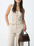 Tiffosi Gilet Anitta Donna 10064791 - Beige