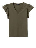 Tiffosi T-shirt Graciosa Donna 10064849 Patina Green - Verde