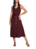 Tiffosi Vestito Longuette Tiffosi Shara da Donna - Bordeaux