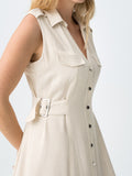 Tiffosi Vestito Longuette Favo Donna 10065062 - Bianco