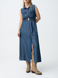 Tiffosi Vestito Longuette Lichiony Donna 10065160 - Denim
