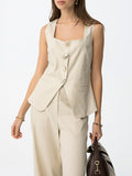 Tiffosi Gilet Namibia Donna 10065183 - Beige