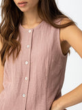 Tiffosi Gilet Augusta Donna 10065581 Mellow Rose - Rosa