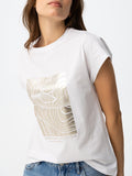 Tiffosi T-shirt Madrid Donna 10065835 Star White - Bianco