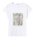 Tiffosi T-shirt Madrid Donna 10065835 Star White - Bianco