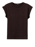 Tiffosi T-shirt Mandie Donna 10066000 Chocolate Brown - Marrone