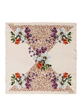 Twin Set Foulard Donna 261TA4220 St.animalier/fiori Parchment - Avorio