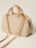 Twin Set Borsa a Mano Donna 261TB7053 Paglia - Beige