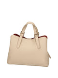 Twin Set Borsa a Mano Donna 261TB7181 Bic.delicate Sand/cardinale - Beige