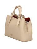 Twin Set Borsa a Mano Donna 261TB7181 Bic.delicate Sand/cardinale - Beige
